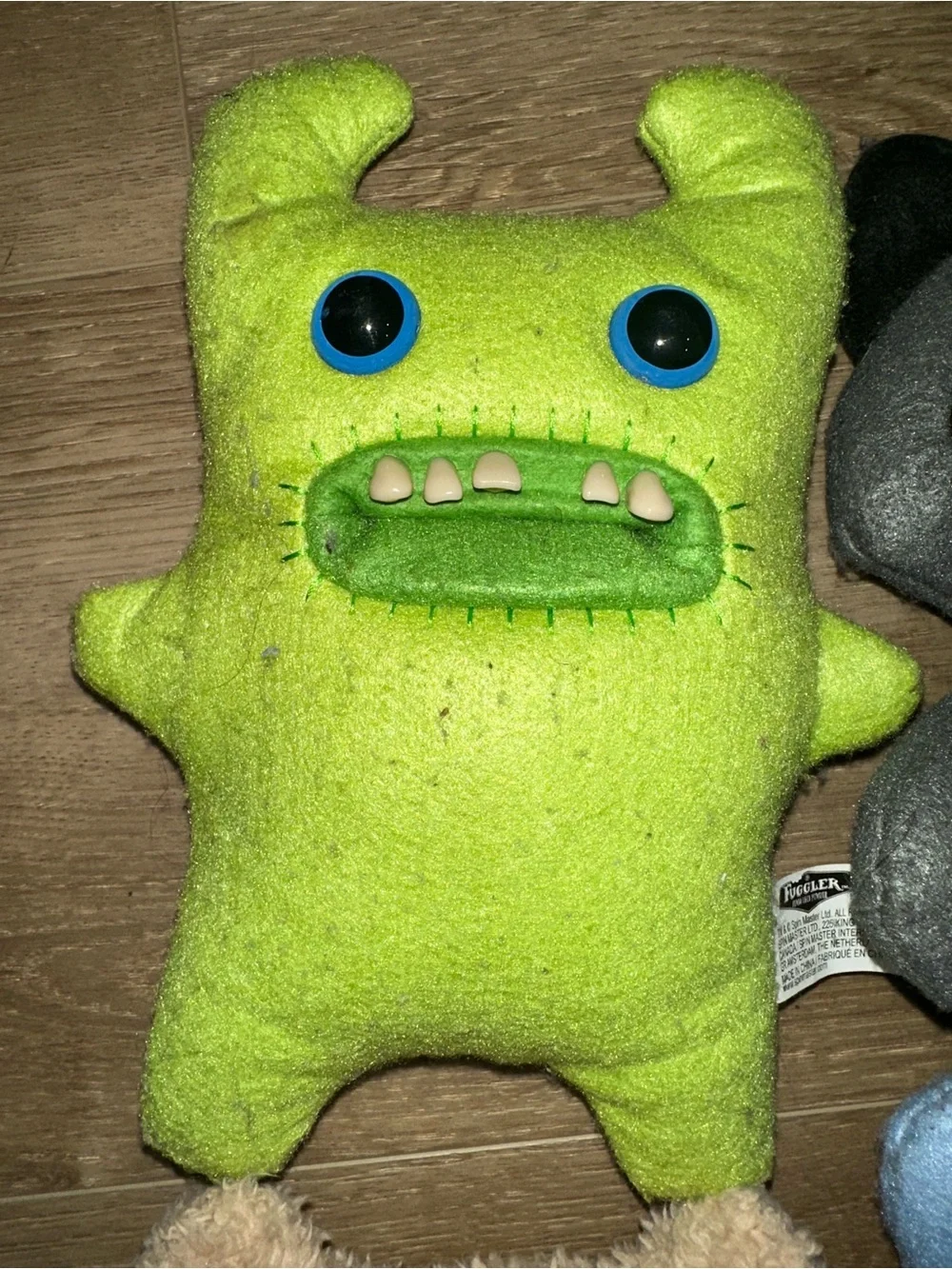 Kids Plush Monster Doll - Assorted Colors (Green, Gray, Beige, Blue) - Picture 3 of 7
